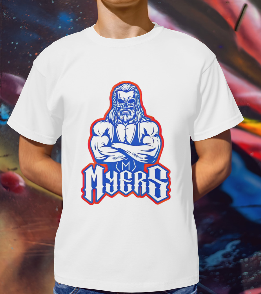 Brian Myers Skull Muscular Icon M Tattoo T-Shirt