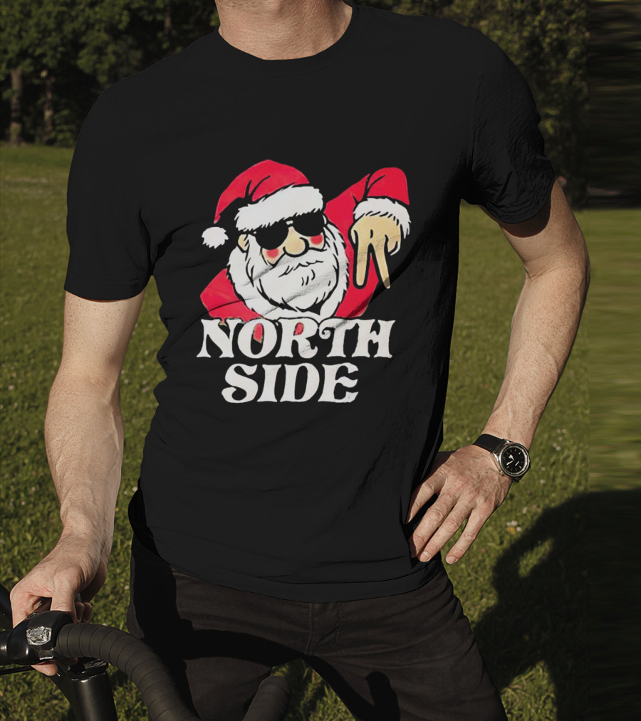 Santa Claus North Side Christmas Holiday T-Shirt