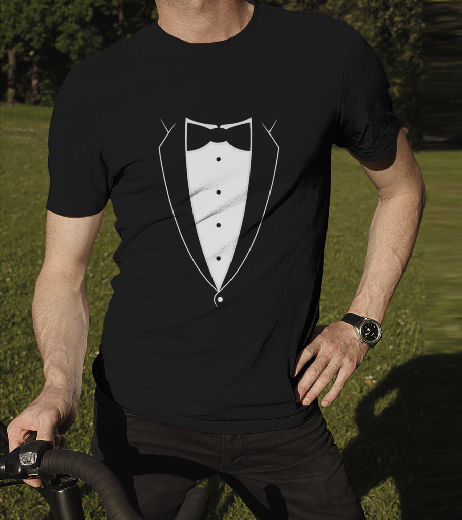 Bow Tie Tuxedo Suit Formal Attire T-Shirt