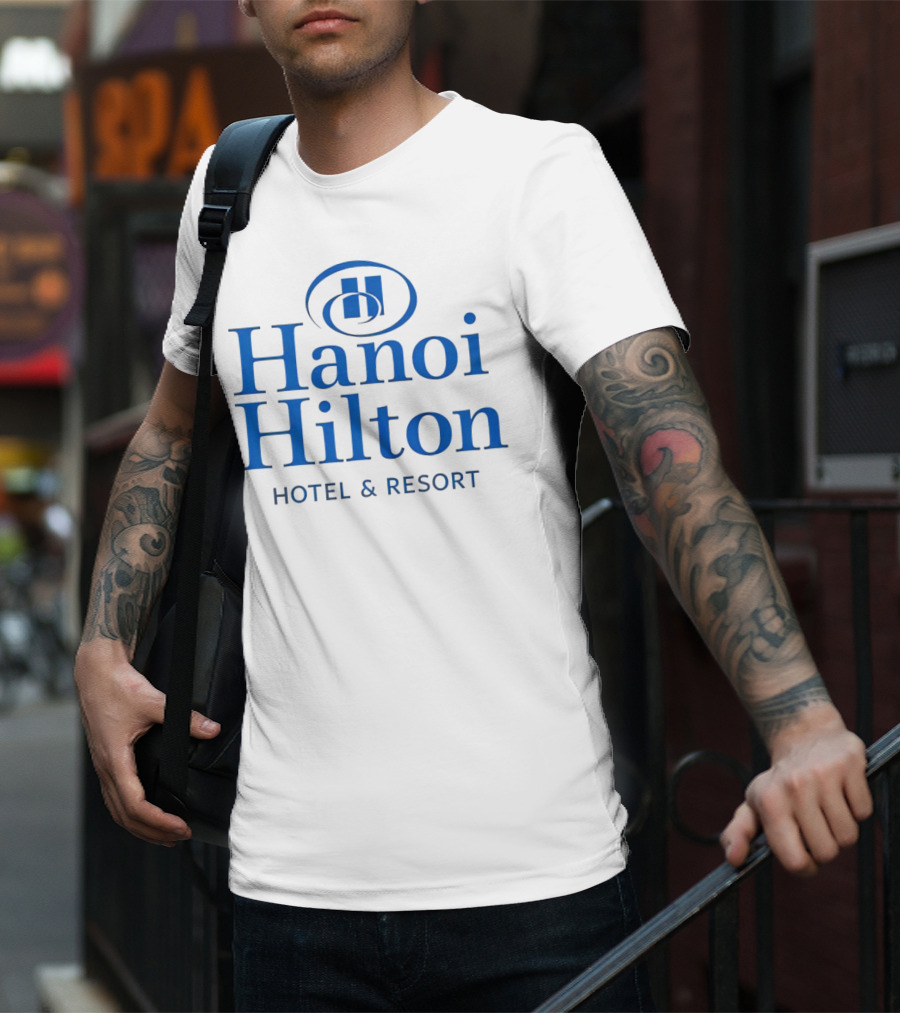 Hanoi Hilton Hotel And Resort Logo Emblem T-Shirt