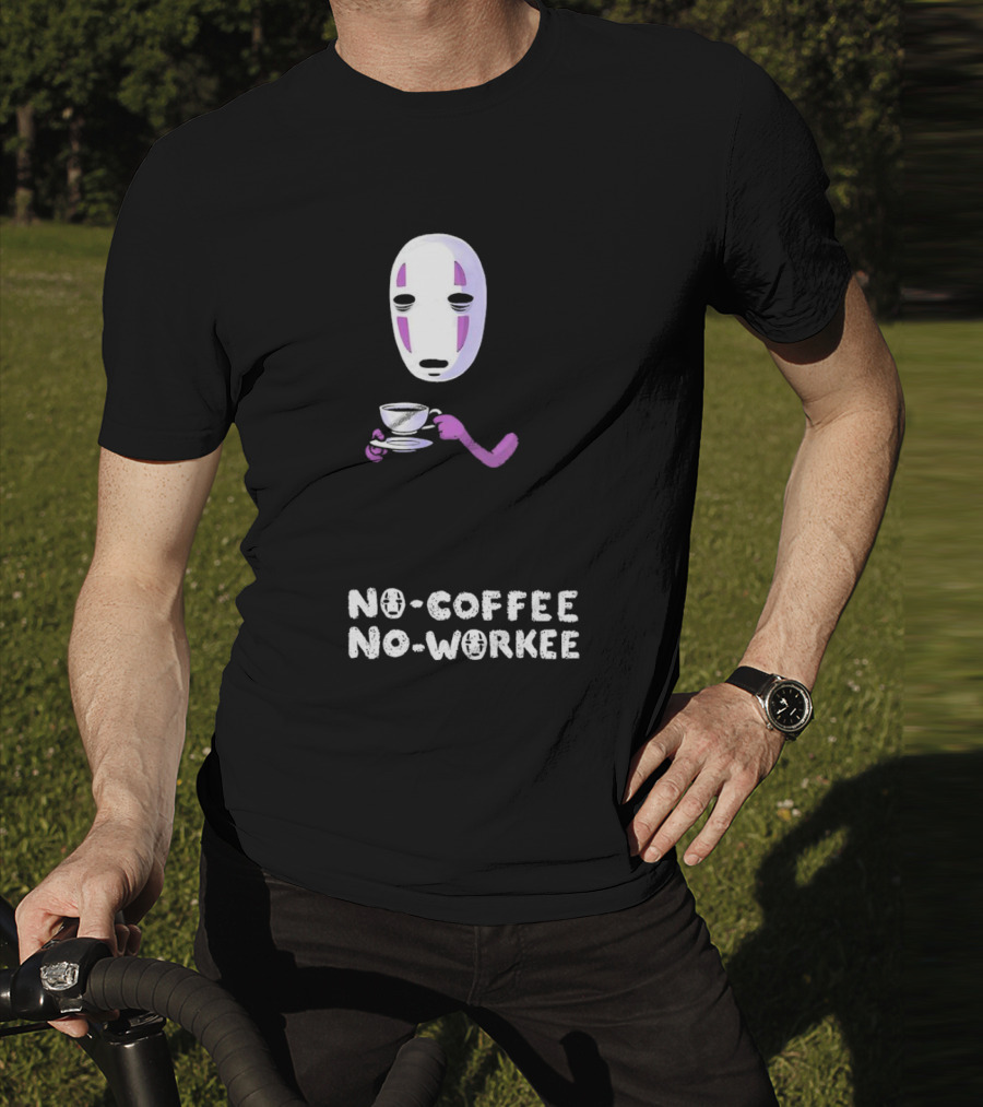 Spirited Away No Face No Coffee No Workee T-Shirt