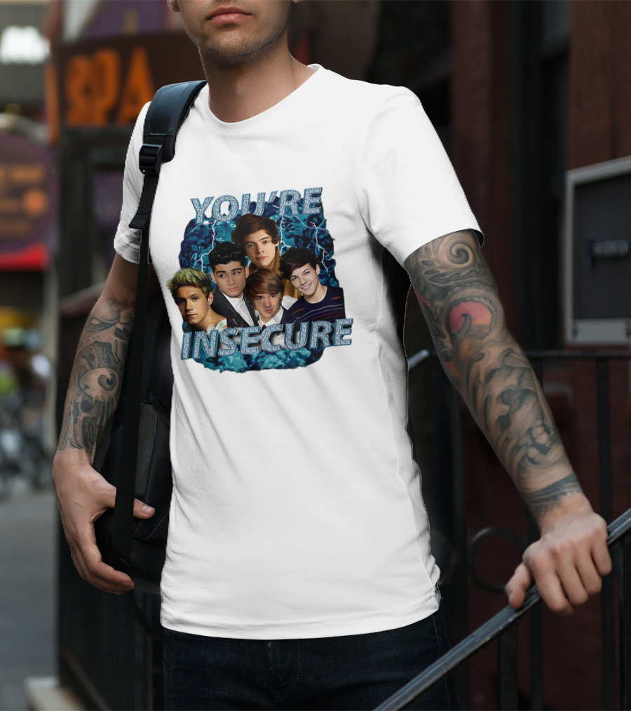 One Direction You're Insecure Lightning Band Members Collage T-Shirt