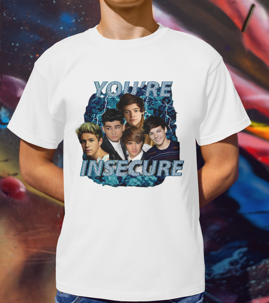 One Direction You're Insecure Lightning Band Members Collage T-Shirt