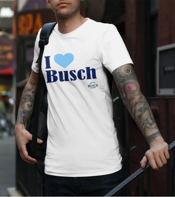 I Love Busch Light Busch Heart T-Shirt