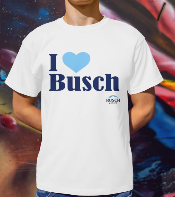 I Love Busch Light Busch Heart T-Shirt