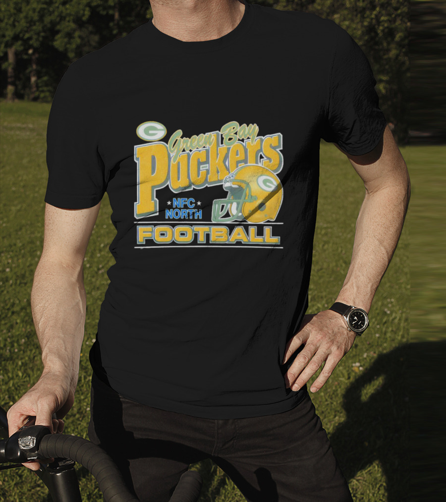 Green Bay Packers NFC North Football Helmet T-Shirt