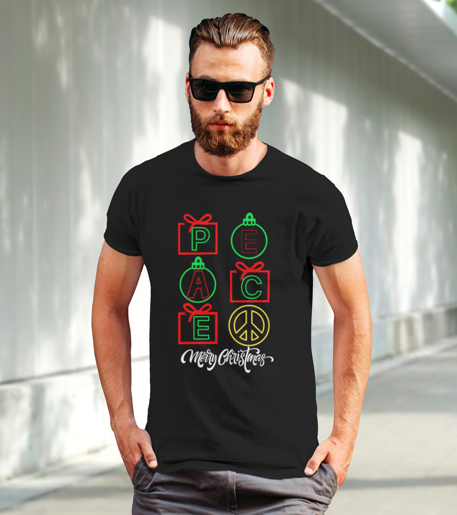 Peace Gift Ornaments Merry Christmas T-Shirt