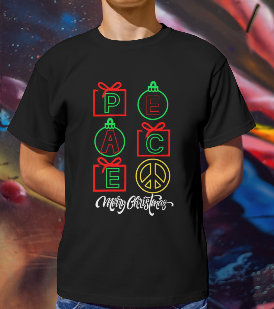 Peace Gift Ornaments Merry Christmas T-Shirt
