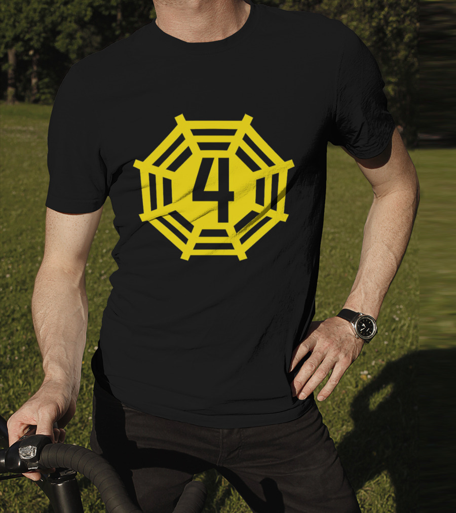 Oregon Ducks Football Number 4 Spence Dharma Initiative T-Shirt