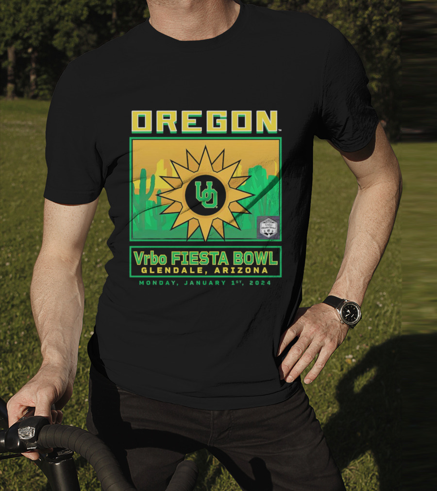 Oregon Ducks Vrbo Fiesta Bowl Glendale Arizona January 1st T-Shirt