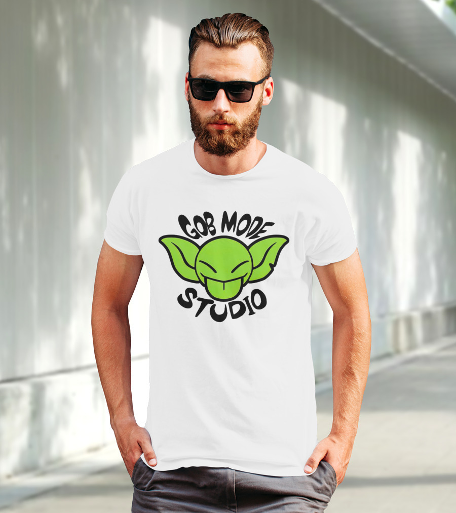 Gob Mode Studio Green Goblin Cartoon Face T-Shirt