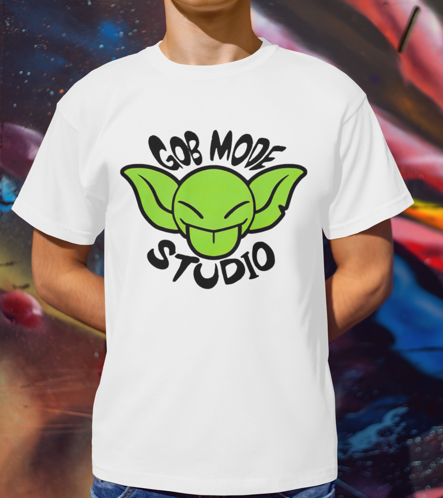 Gob Mode Studio Green Goblin Cartoon Face T-Shirt