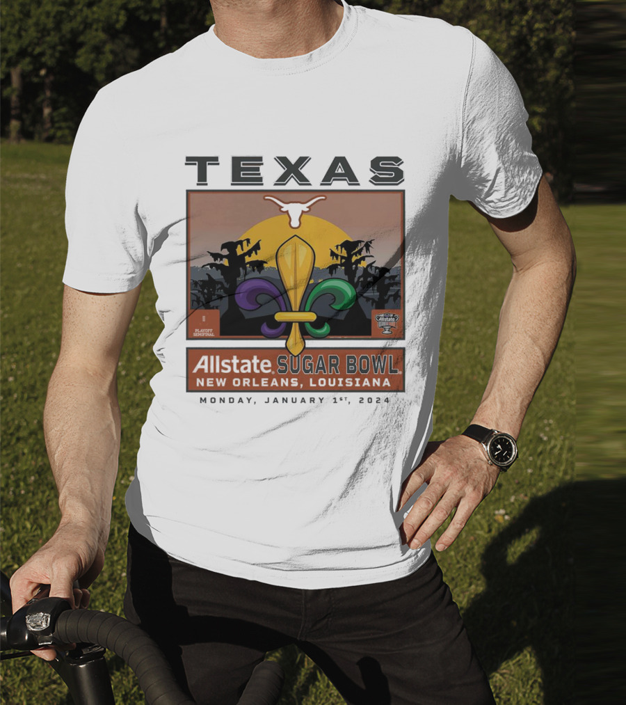 Texas Longhorns Allstate Sugar Bowl New Orleans January 1, T-Shirt