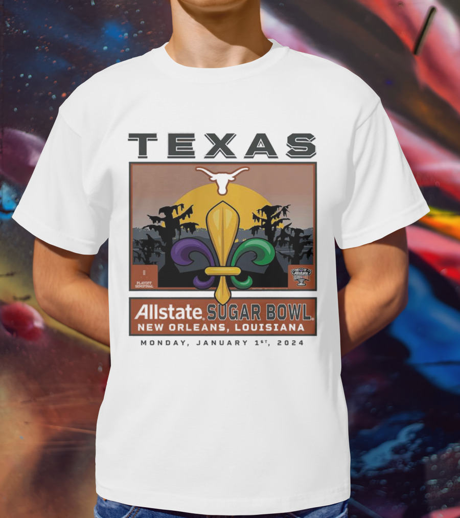Texas Longhorns Allstate Sugar Bowl New Orleans January 1, T-Shirt