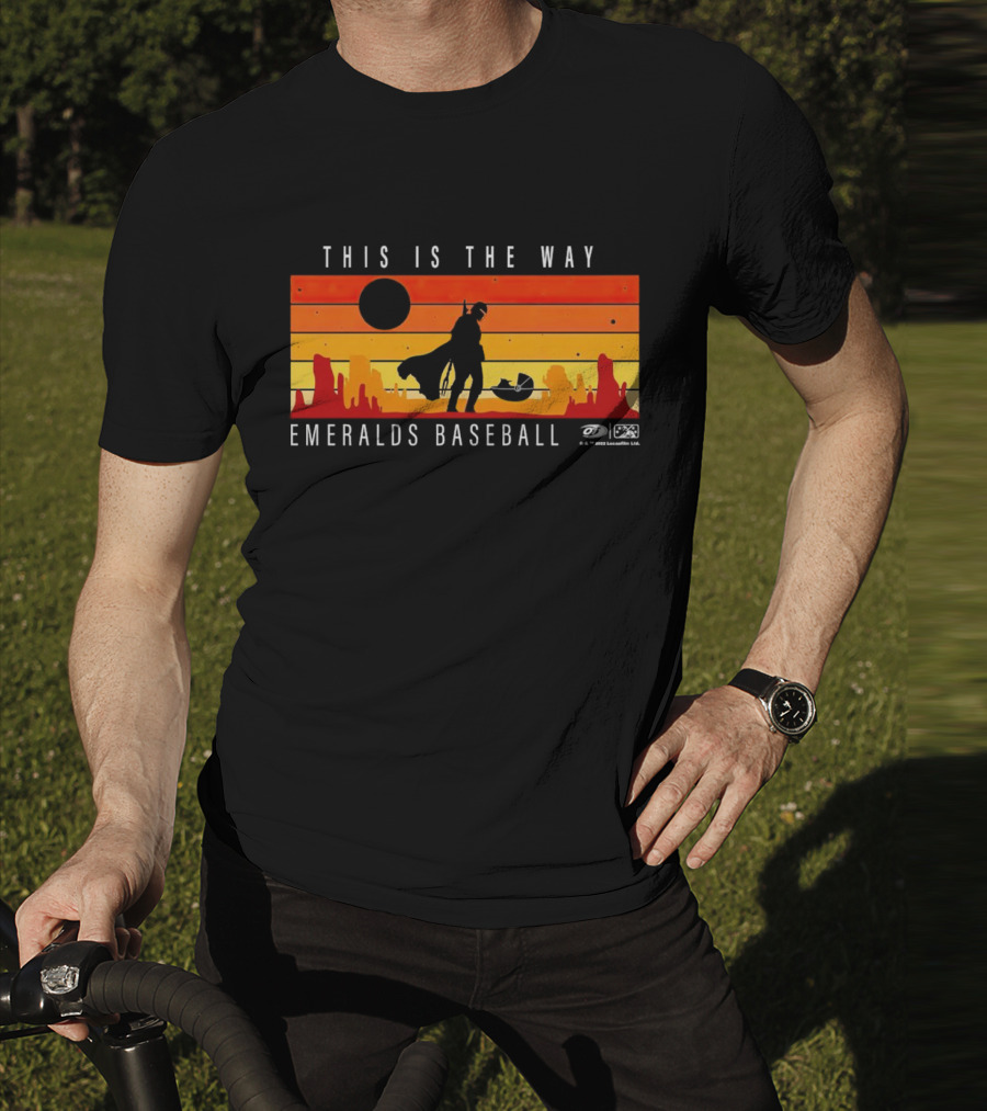 This Is The Way Eugene Emeralds Baseball Star Wars Mandalorian Sunset Scene T-Shirt