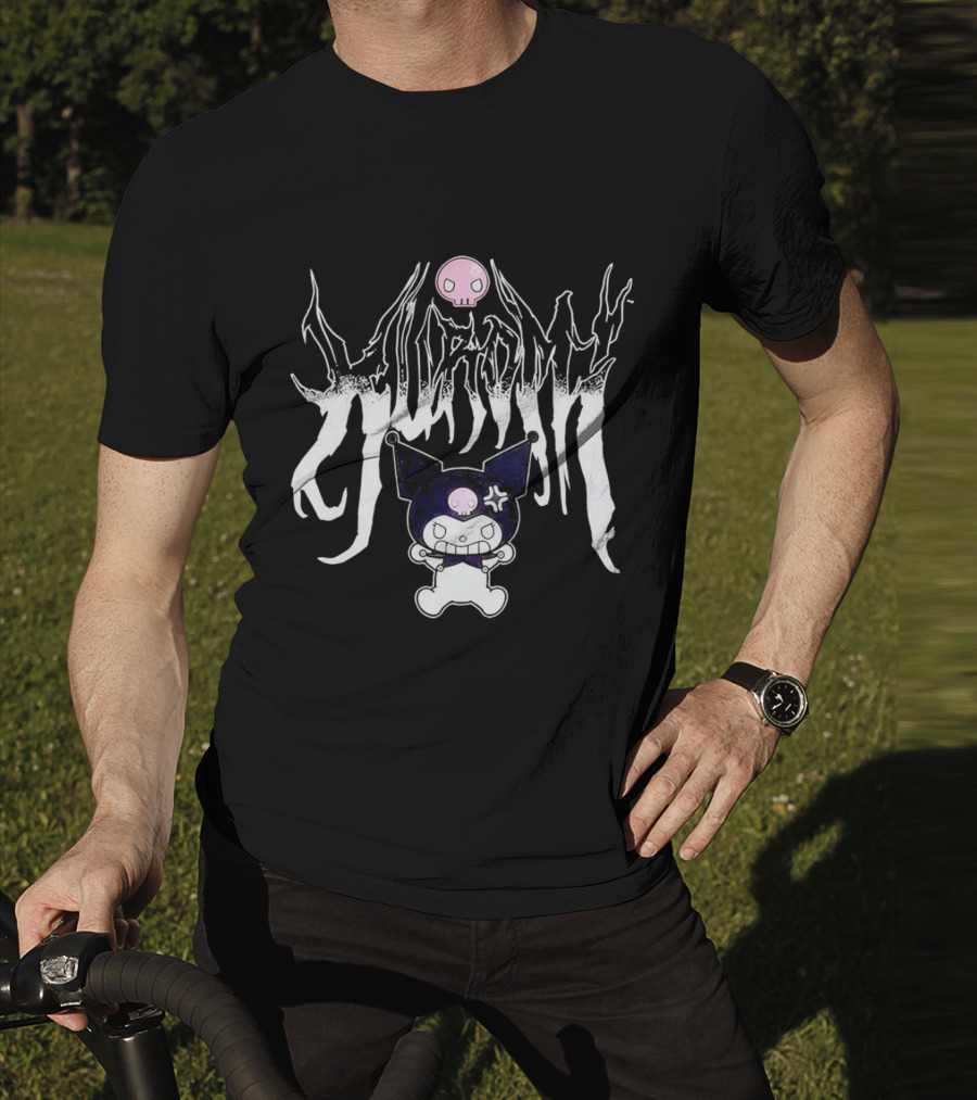 Kuromi Angry Metal Sanrio Skull Punk T-Shirt