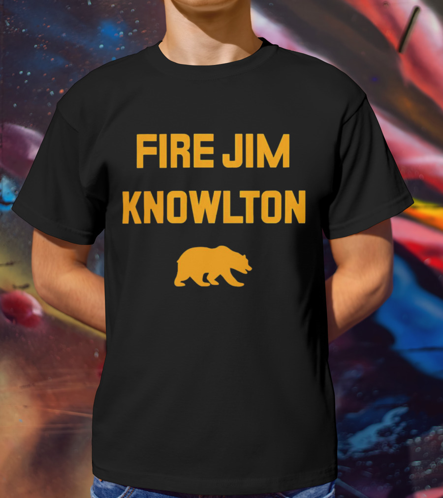 California Golden Bears Fire Jim Knowlton Bear T-Shirt
