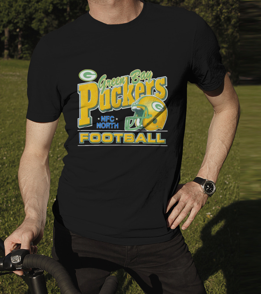 Green Bay Packers Football NFC North Helmet T-Shirt