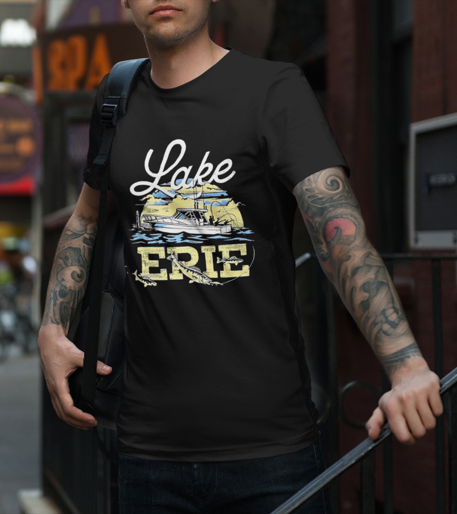 Lake Erie Boat Fishing T-Shirt