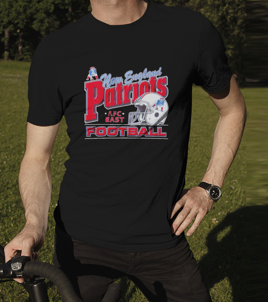New England Patriots AFC East Football Helmet T-Shirt