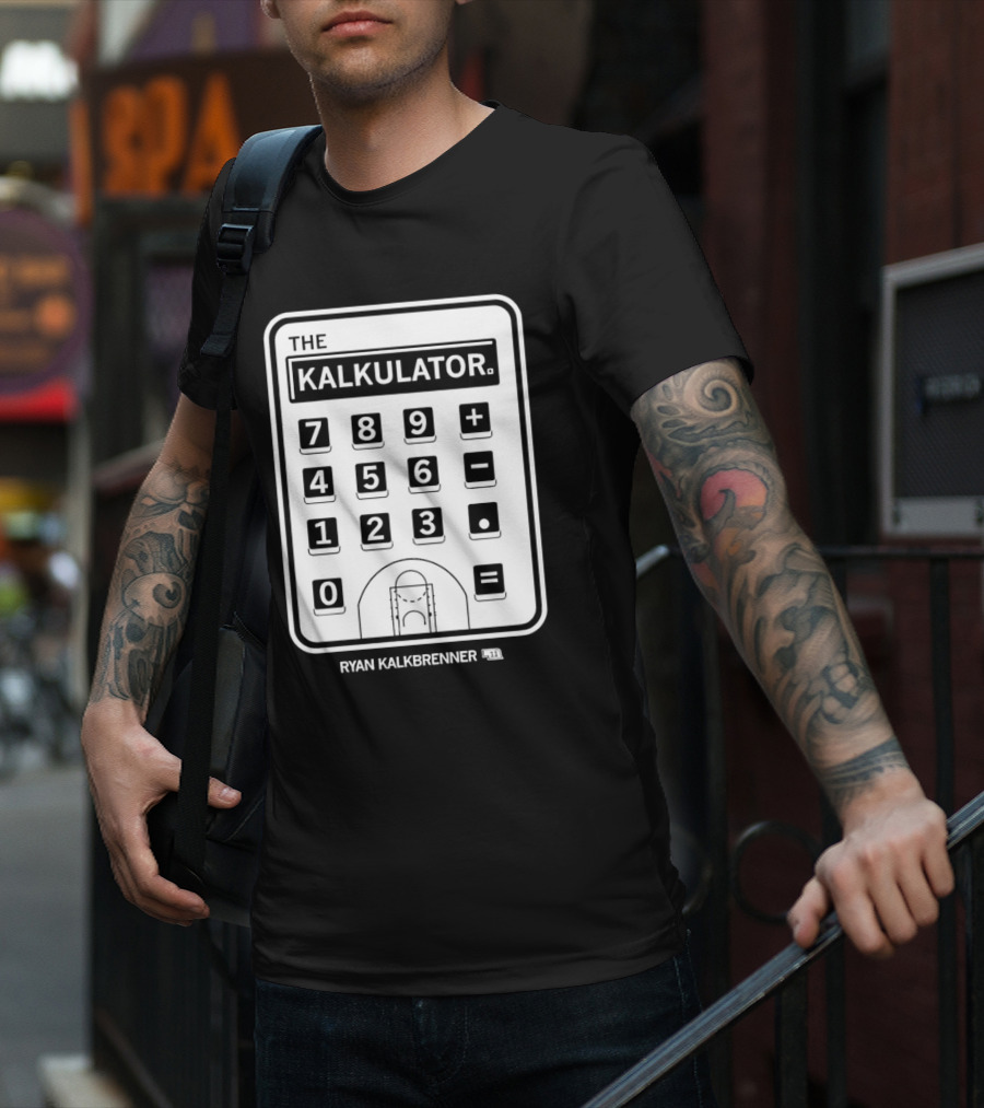 Ryan Kalkbrenner The Kalkulator Basketball Court Number 11 T-Shirt