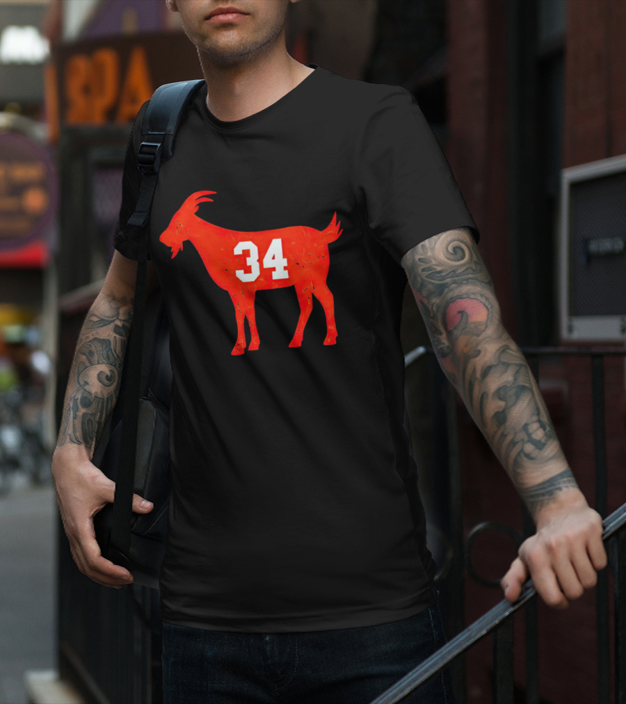 Walter Payton 34 Chicago Bears GOAT T-Shirt