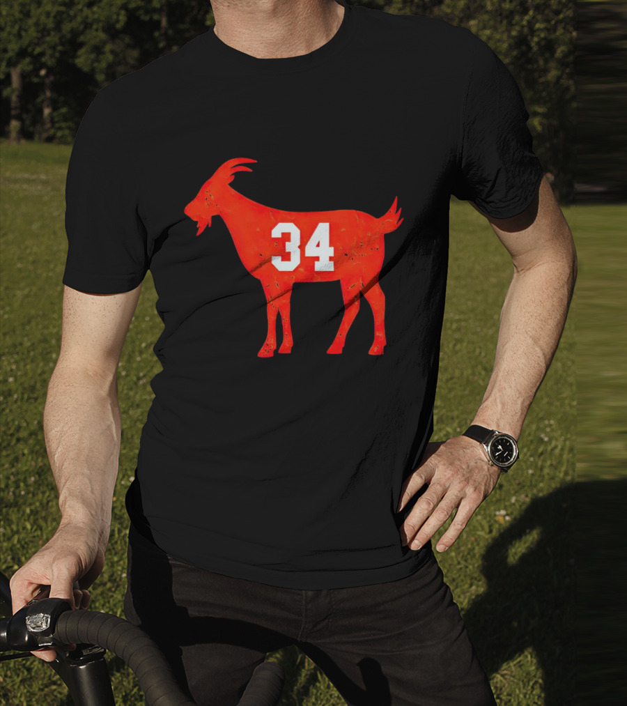 Walter Payton 34 Chicago Bears GOAT T-Shirt