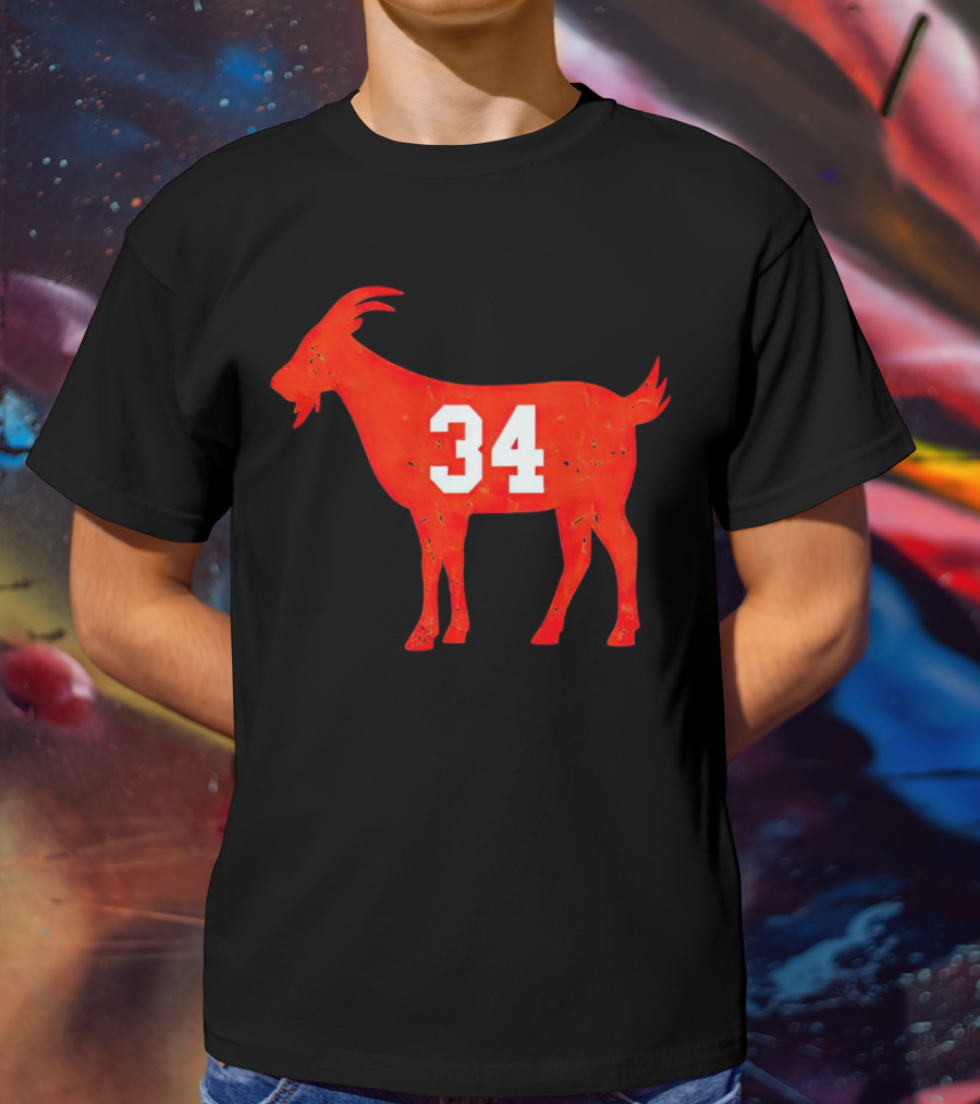 Walter Payton 34 Chicago Bears GOAT T-Shirt