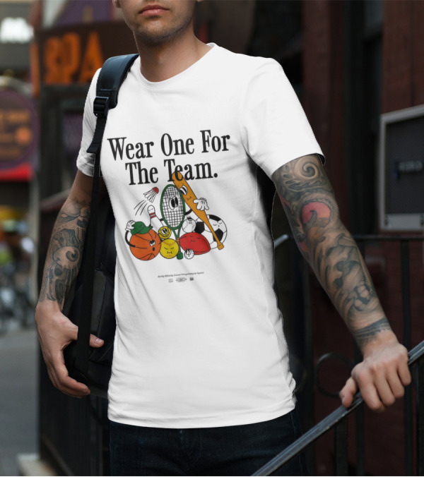 Wear One For The Team Sports Cartoon Characters T-Shirt