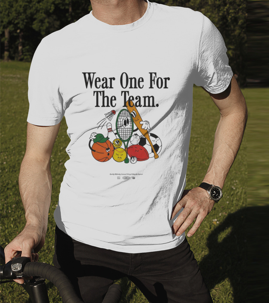 Wear One For The Team Sports Cartoon Characters T-Shirt