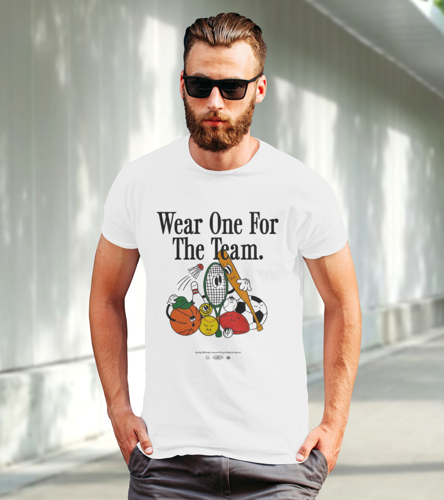 Wear One For The Team Sports Cartoon Characters T-Shirt