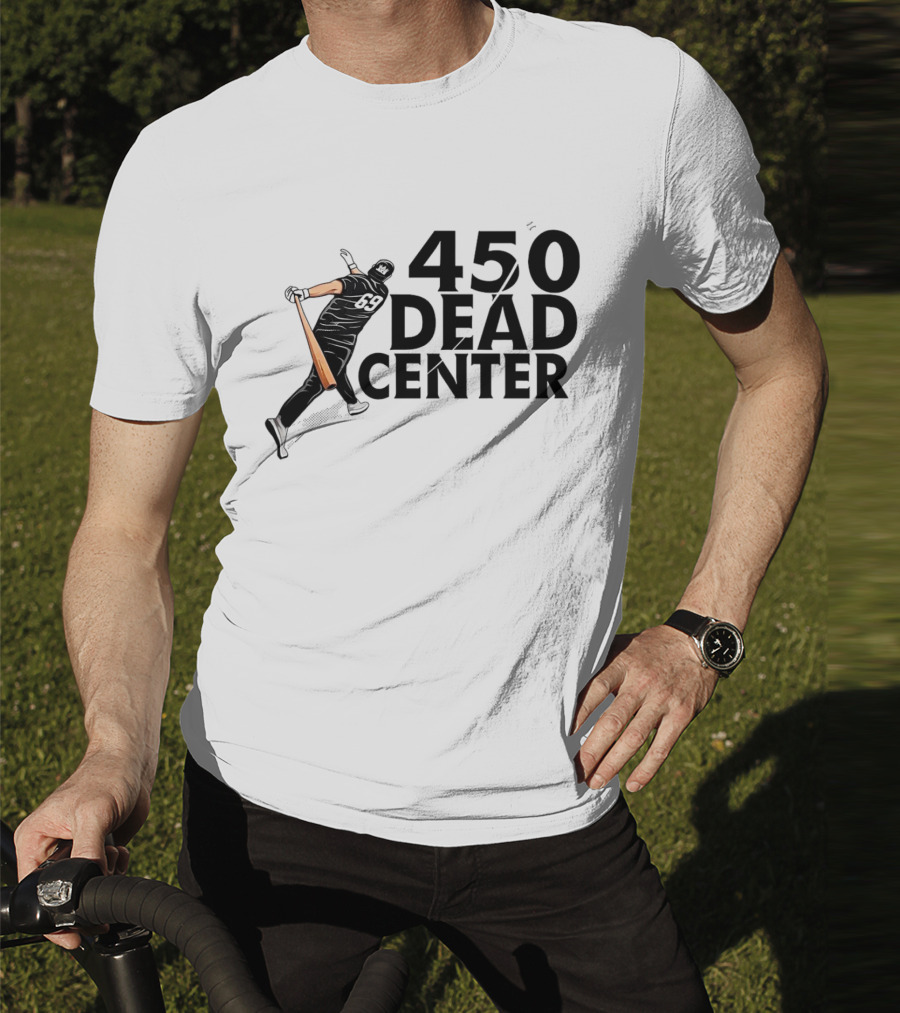 450 Dead Center Baseball Player Swinging T-Shirt