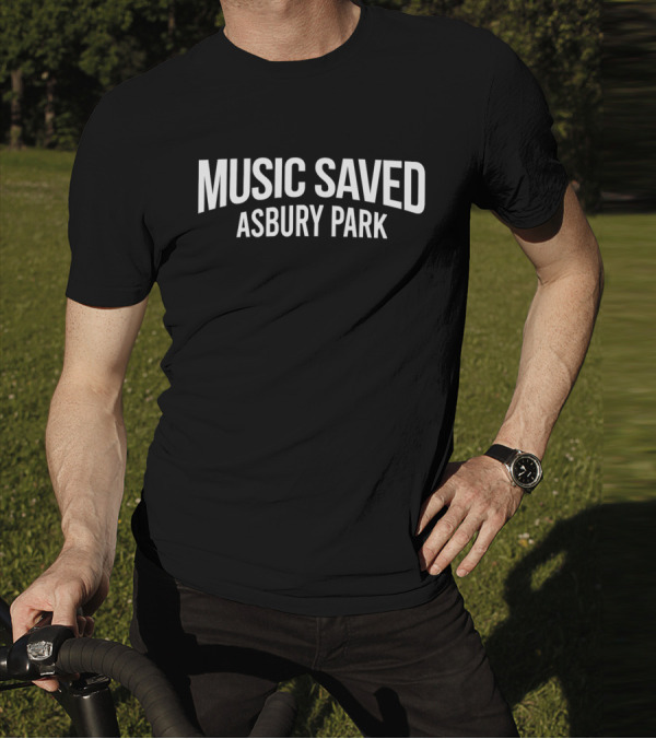 Music Saved Asbury Park Concert Revival Vintage Vibes T-Shirt