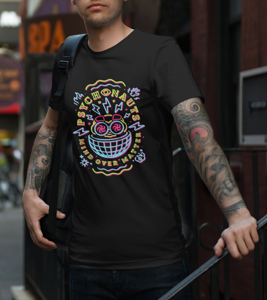 PSYCHONAUTS Mind Over Matter Neon T-Shirt
