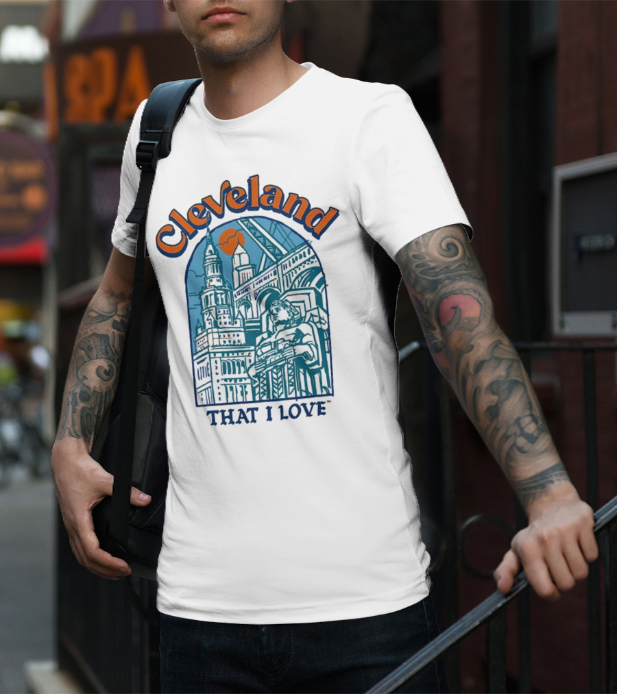 Cleveland That I Love Skyline Architecture T-Shirt