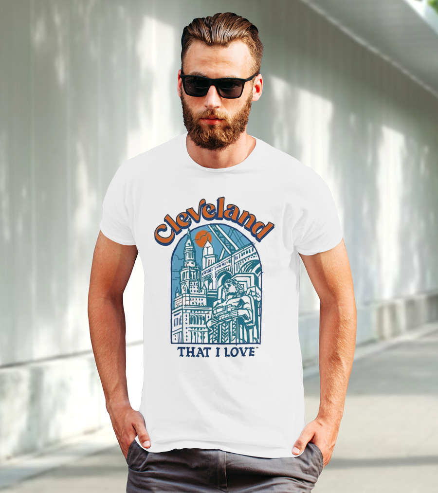 Cleveland That I Love Skyline Architecture T-Shirt