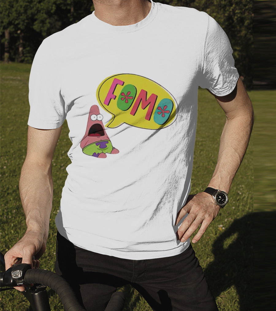 FOMO Surprised Patrick Face Meme Bubble T-Shirt