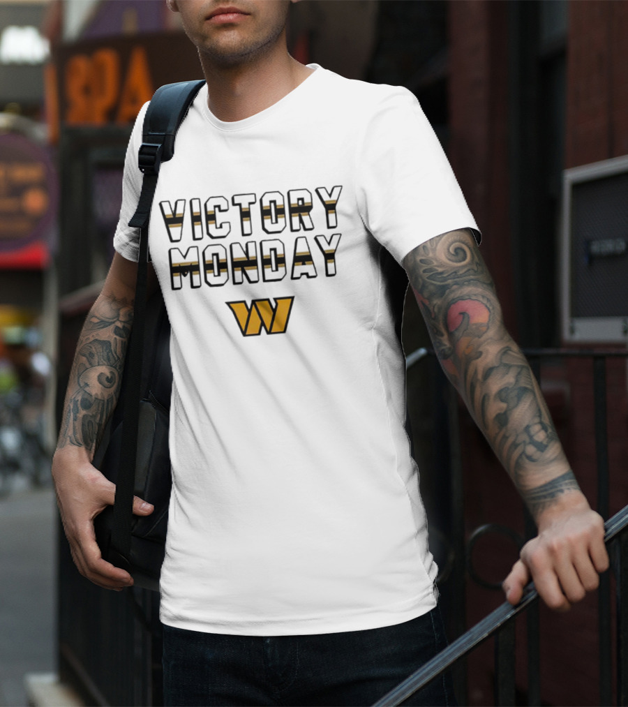 Victory Monday Washington Commanders W T-Shirt