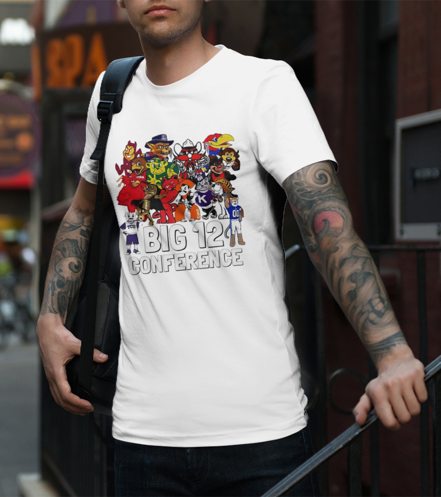 Big 12 Conference Football Mascots Collection T-Shirt