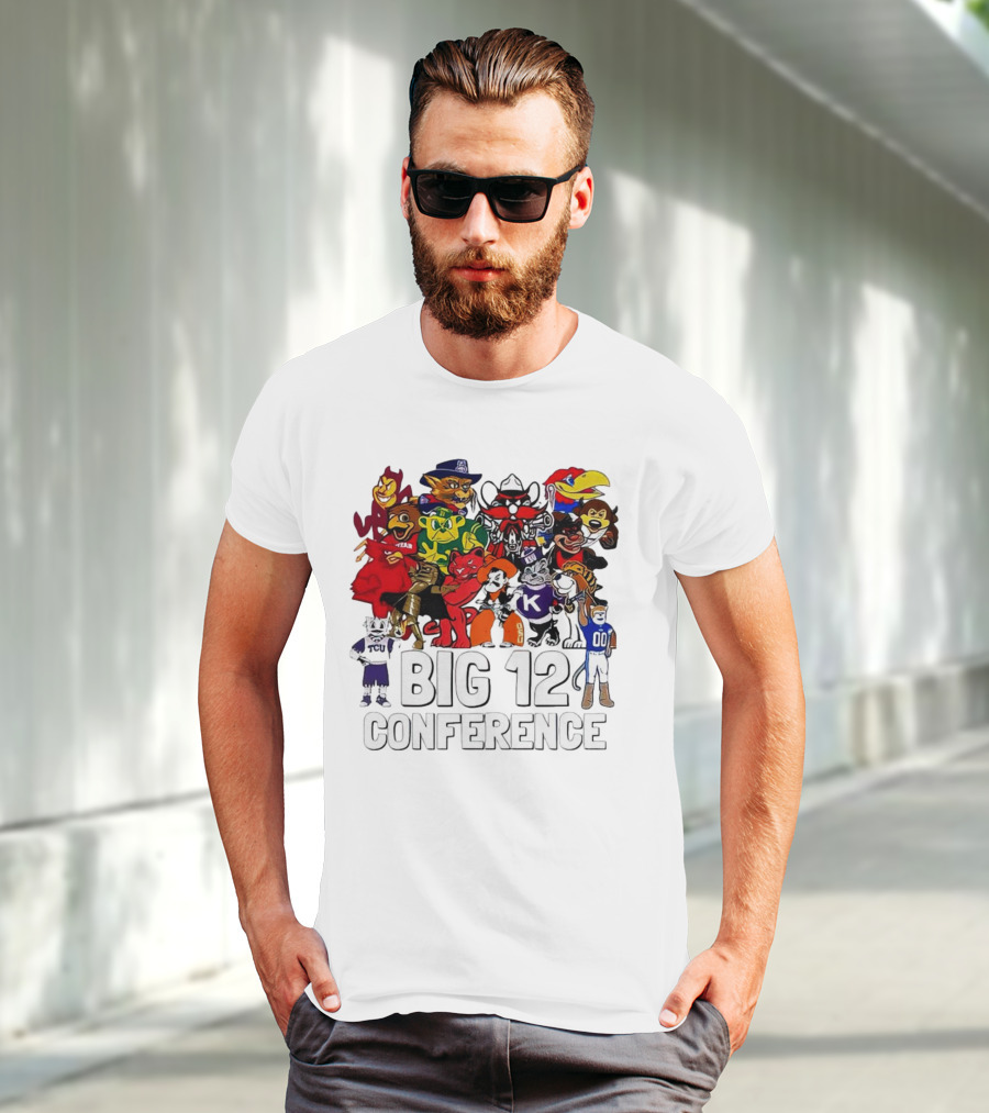 Big 12 Conference Football Mascots Collection T-Shirt