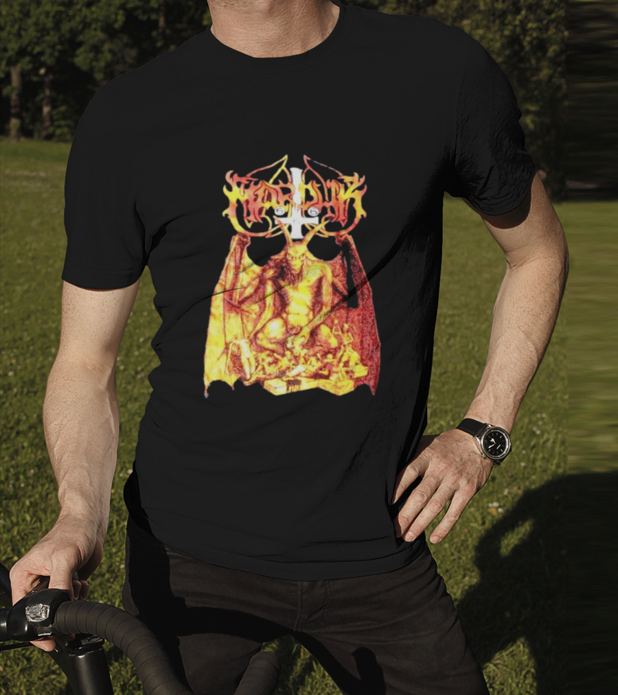 Marduk Demon Goat Occult Symbolism With Satanic T-Shirt