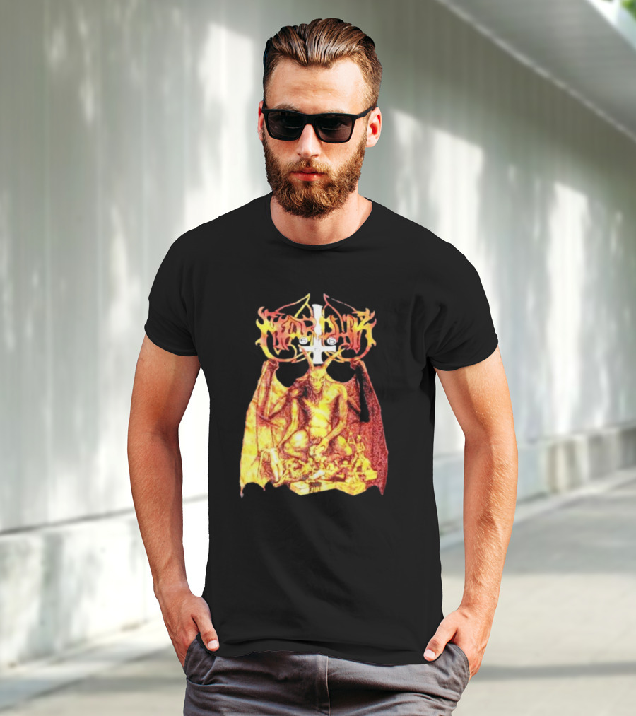 Marduk Demon Goat Occult Symbolism With Satanic T-Shirt