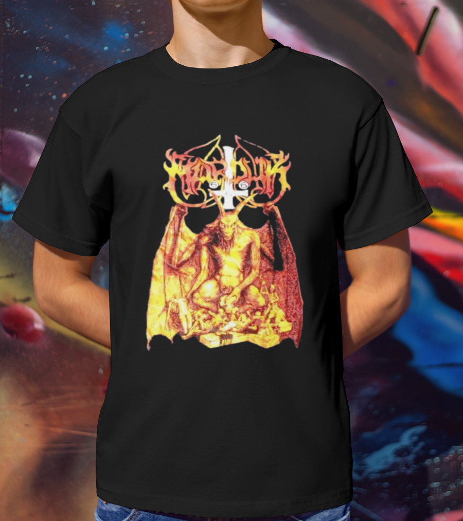 Marduk Demon Goat Occult Symbolism With Satanic T-Shirt