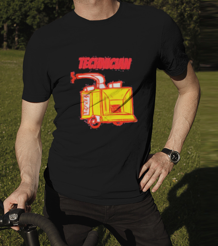 Salty Cracker Technician Vintage Machine T-Shirt