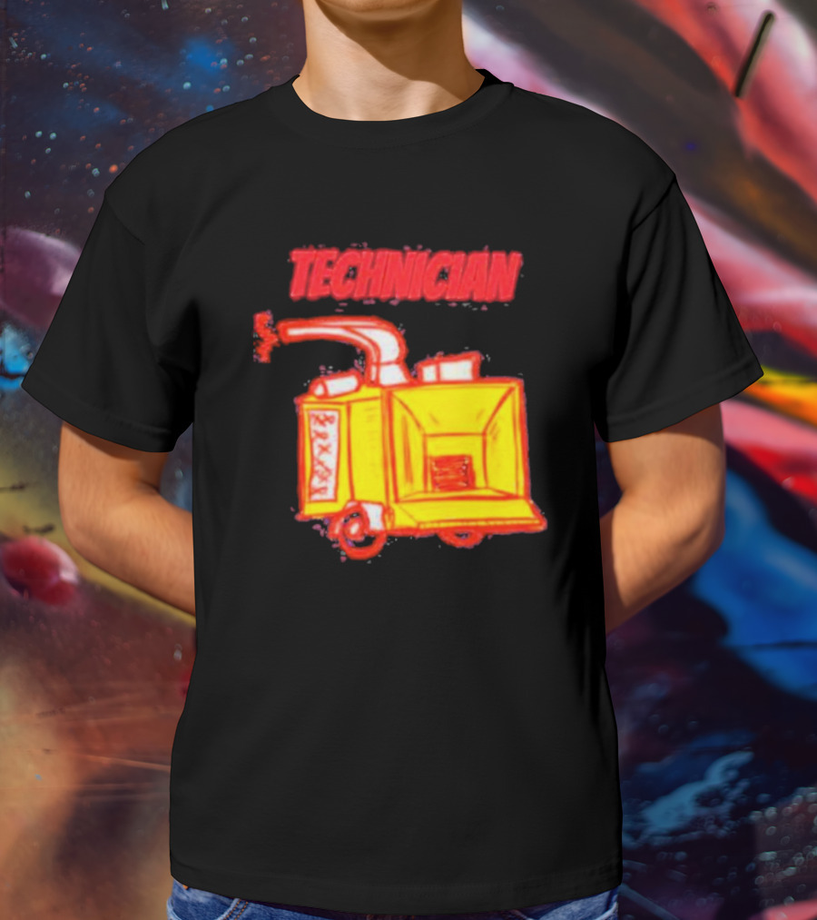 Salty Cracker Technician Vintage Machine T-Shirt