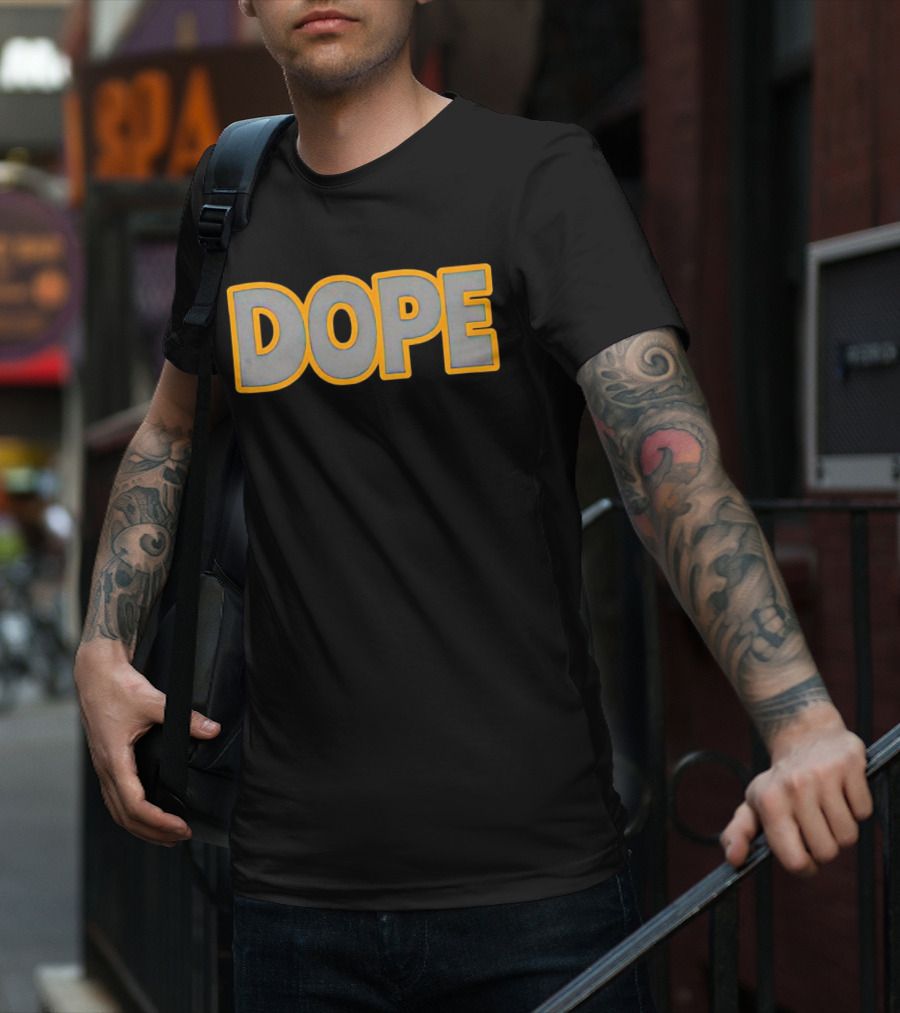 John Felix Dope Bold Yellow Outline T-Shirt