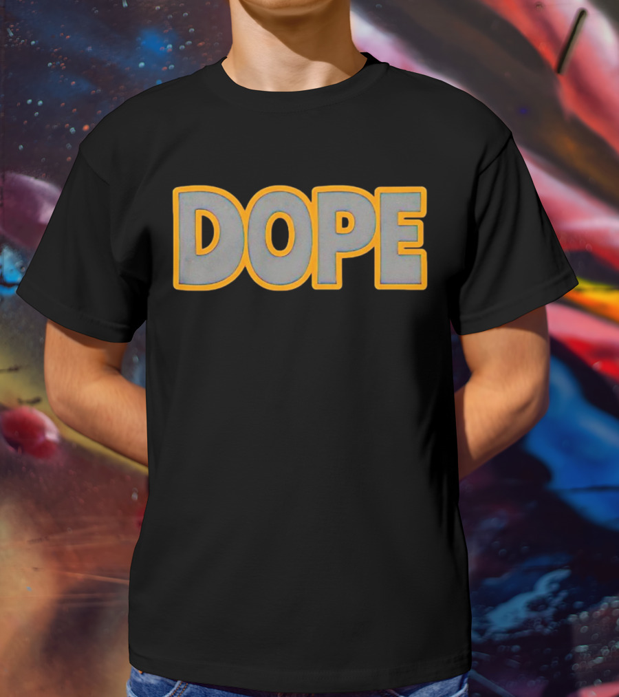 John Felix Dope Bold Yellow Outline T-Shirt