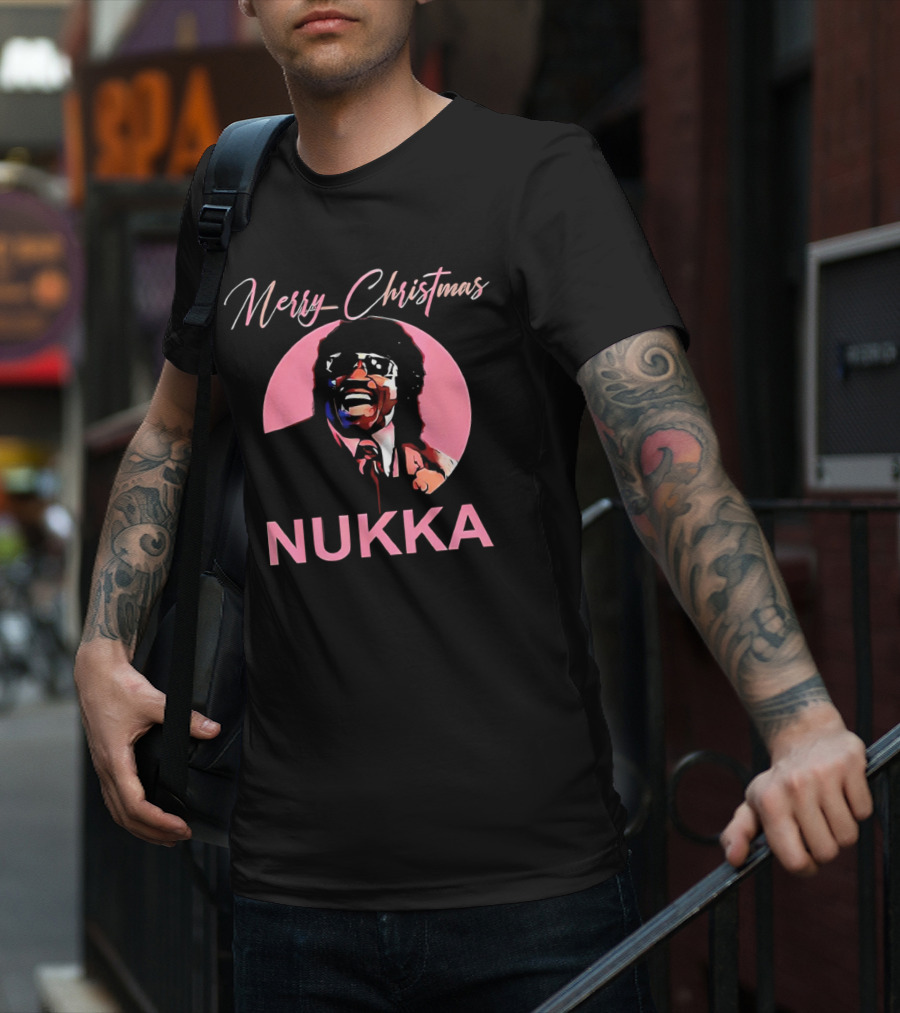 Merry Christmas Nukka Retro Holiday T-Shirt