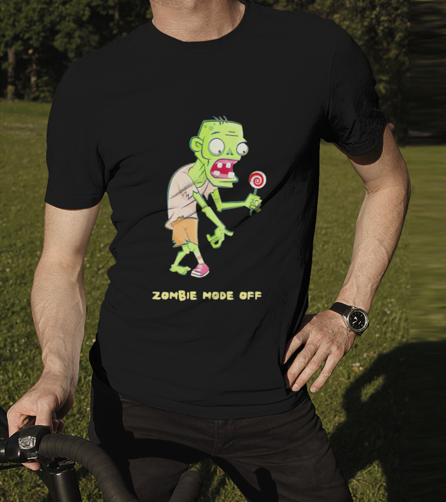 ZOMBIE MODE OFF LOLLIPOP CHARACTER VIBRANT T-Shirt