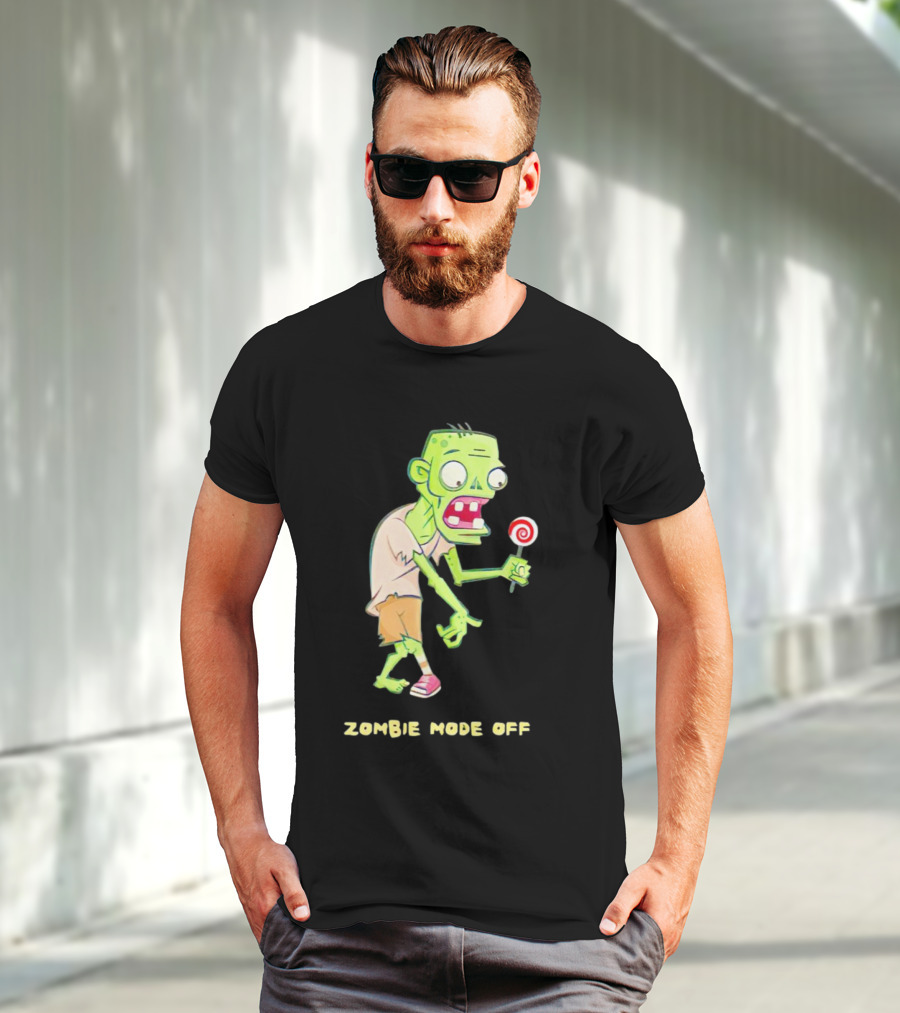 ZOMBIE MODE OFF LOLLIPOP CHARACTER VIBRANT T-Shirt
